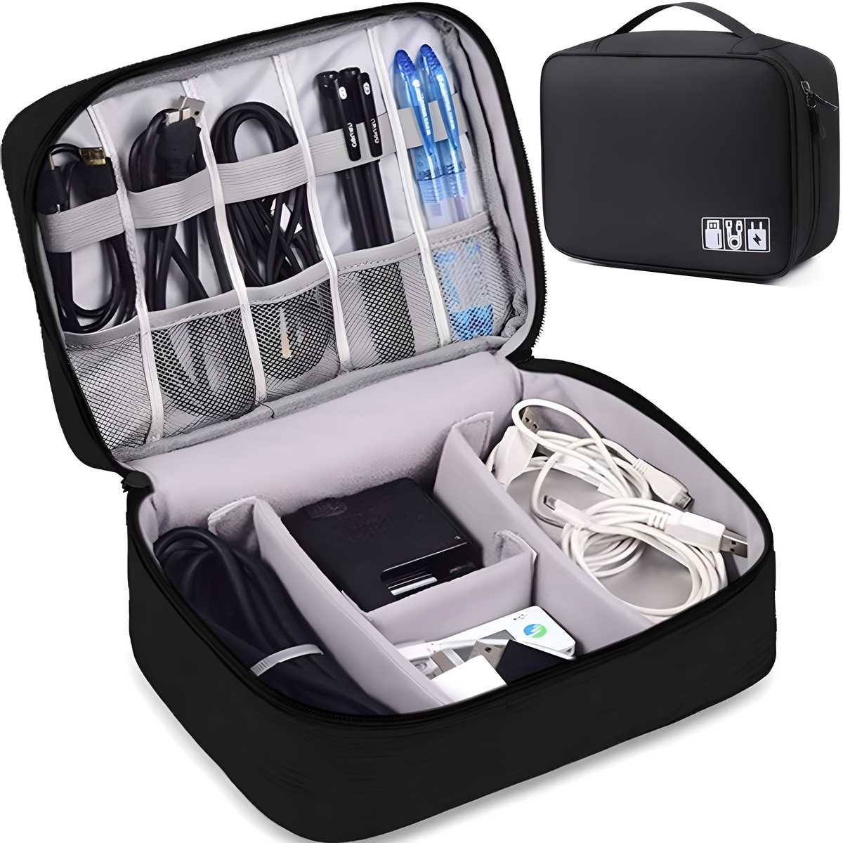 Universal Carry/Travel Gadget Bag for Cables, Plug and More