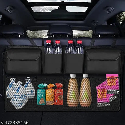 Car Trunk Organizer, Backseat Hanging Organizer With 8 Large Storage Bag.