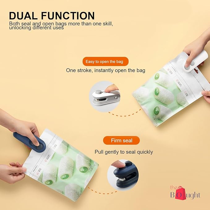 Portable Mini Sealing Machine 2-in-1 USB Rechargeable.